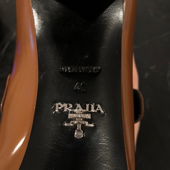 Prada Leather Buckle Block Heels - Picture 5 of 10